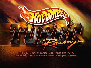 Hot Wheels - Turbo Racing (USA) Title Screen